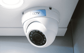 CCTV camera with base ring