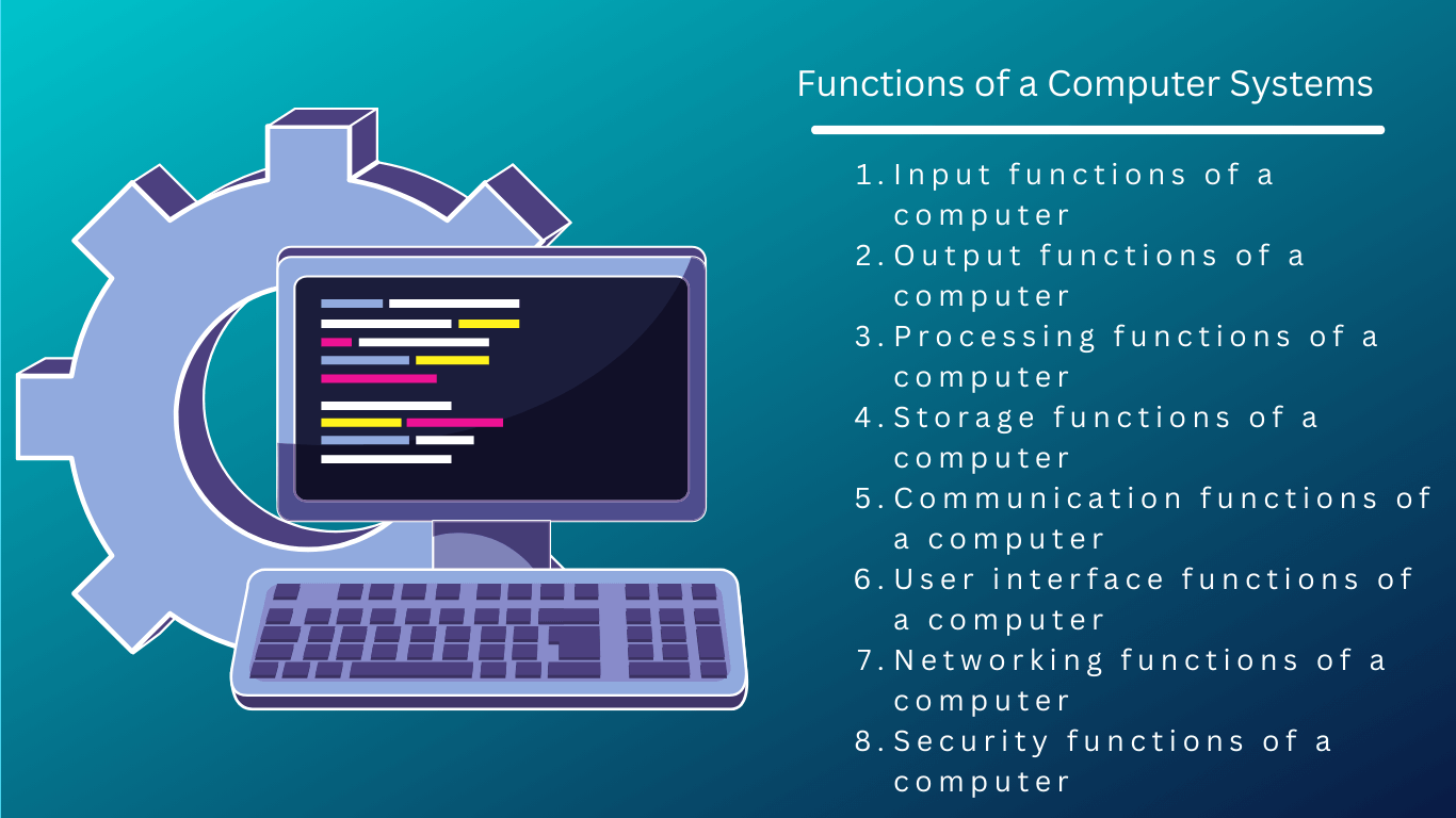 Functions of a Computer